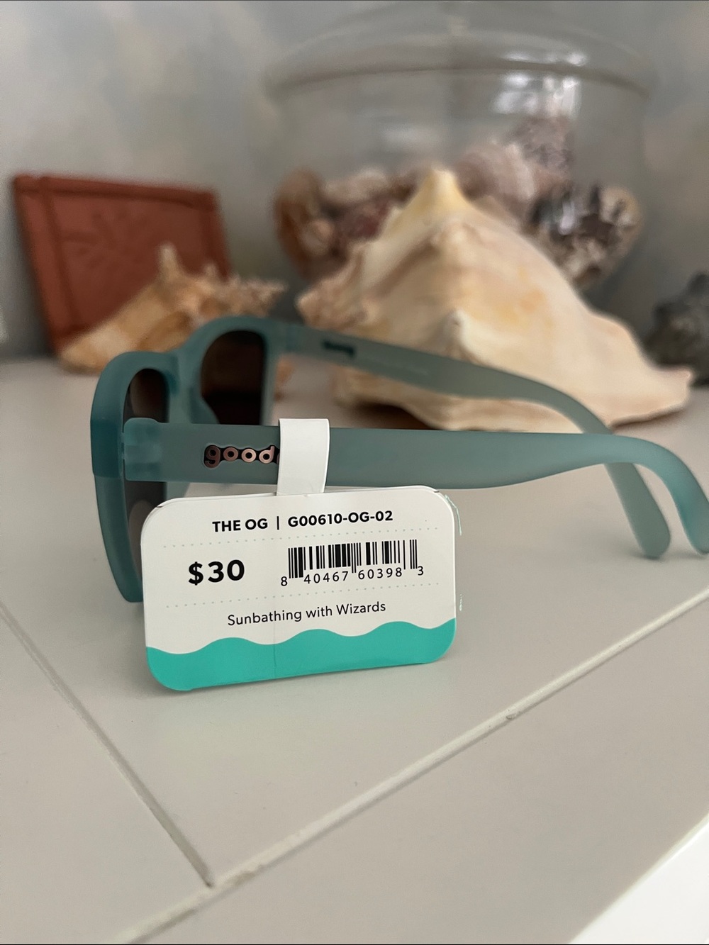 Goodr “Sunbathing with Wizards” Matte Teal Polarized Sunglasses - Picture 2 of 7